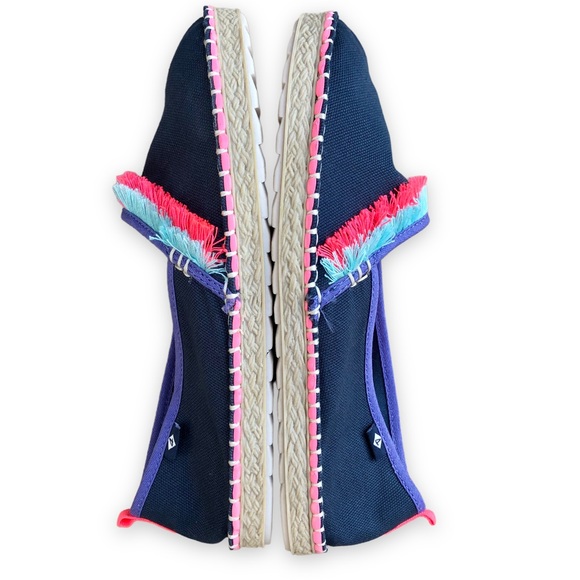 Sperry Top Sider Skysail Navy Blue Espadrilles Girls Size 3 - Picture 6 of 13